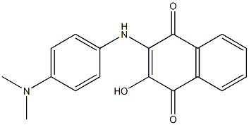 2-Hydroxy-3-[4-(dimethylamino)phenyl]amino-1,4-naphthoquinone Structure