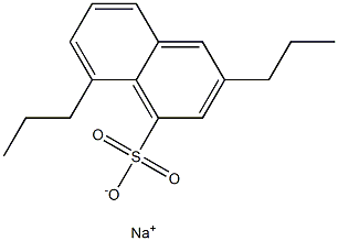 3,8-Dipropyl-1-naphthalenesulfonic acid sodium salt 结构式