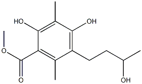 2,4-Dihydroxy-5-(3-hydroxybutyl)-3,6-dimethylbenzoic acid methyl ester