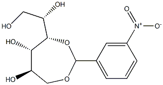 1-O,4-O-(3-Nitrobenzylidene)-L-glucitol,,结构式