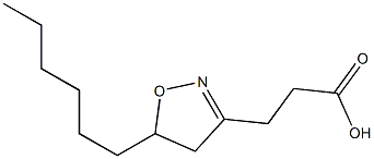 4,5-Dihydro-5-hexylisoxazole-3-propionic acid Struktur