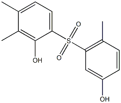 2,3'-Dihydroxy-3,4,6'-trimethyl[sulfonylbisbenzene] Struktur