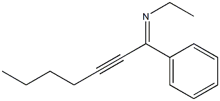 N-Ethyl-1-phenyl-2-heptyne-1-imine Struktur