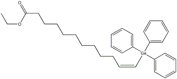 (Z)-12-(Triphenylgermyl)-11-dodecenoic acid ethyl ester Structure