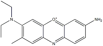 7-Amino-3-(diethylamino)-2-methylphenoxazin-5-ium Structure