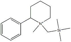 1-(Trimethylsilylmethyl)-1-methyl-2-phenylpiperidinium Structure