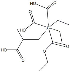 Propane-1,1,1,3-tetracarboxylic acid 1,1,1-triethyl 3-methyl ester,,结构式