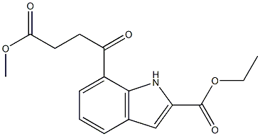 7-[3-(Methoxycarbonyl)propionyl]-1H-indole-2-carboxylic acid ethyl ester