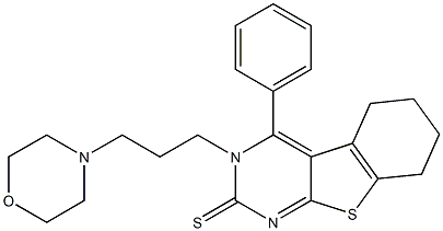 3-(3-Morpholinopropyl)-5,6,7,8-tetrahydro-4-phenyl[1]benzothieno[2,3-d]pyrimidine-2(3H)-thione