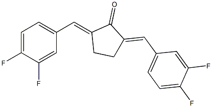 2,5-Bis[(E)-3,4-difluorobenzylidene]cyclopentan-1-one