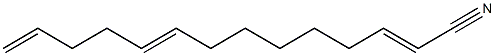 2,9,13-Tetradecatrienenitrile Structure