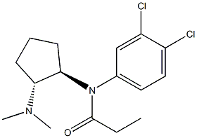 N-(3,4-Dichlorophenyl)-N-[(1R,2R)-2-(dimethylamino)cyclopentyl]propanamide Structure