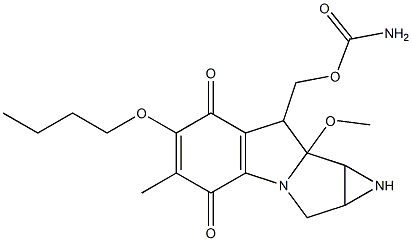  8-[[(Aminocarbonyl)oxy]methyl]-6-butoxy-1,1a,2,8,8a,8b-hexahydro-8a-methoxy-5-methylazirino[2',3':3,4]pyrrolo[1,2-a]indole-4,7-dione