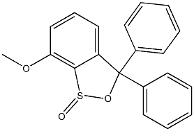 3,3-Diphenyl-7-methoxy-3H-2,1-benzoxathiole 1-oxide,,结构式