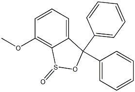  3,3-Diphenyl-7-methoxy-3H-2,1-benzoxathiole 1-oxide