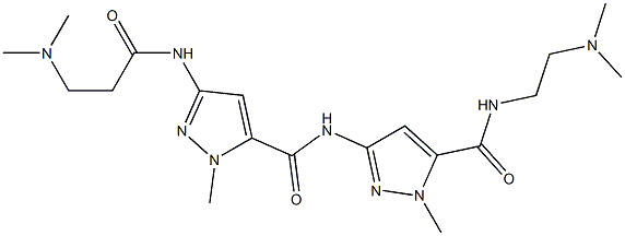 N-[2-(Dimethylamino)ethyl]-1-methyl-3-[[1-methyl-3-[(2-dimethylaminoethyl)carbonylamino]-1H-pyrazol-5-yl]carbonylamino]-1H-pyrazole-5-carboxamide