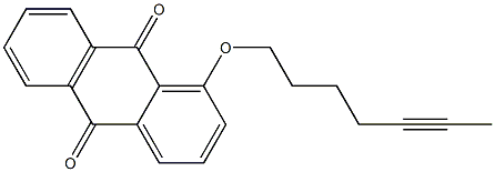 1-(5-Heptynyloxy)anthraquinone,,结构式