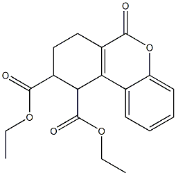 7,8,9,10-Tetrahydro-6-oxo-6H-dibenzo[b,d]pyran-9,10-dicarboxylic acid diethyl ester Structure
