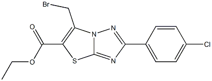 2-(4-Chlorophenyl)-6-(bromomethyl)thiazolo[3,2-b][1,2,4]triazole-5-carboxylic acid ethyl ester