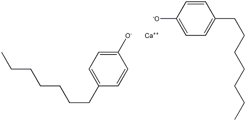 カルシウムビス(4-ヘプチルフェノラート) 化学構造式