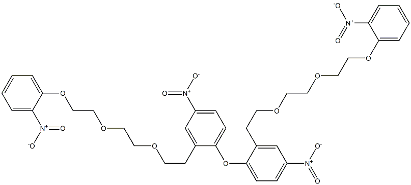 [2-[2-[2-(2-ニトロフェノキシ)エトキシ]エトキシ]エチル](4-ニトロフェニル)エーテル 化学構造式