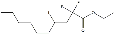 2,2-Difluoro-4-iododecanoic acid ethyl ester Struktur
