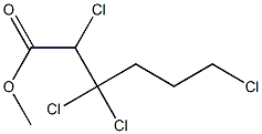 2,3,3,6-Tetrachlorohexanoic acid methyl ester Structure