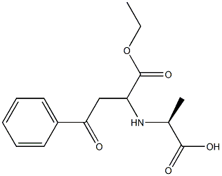 N-(2-Benzoyl-1-ethoxycarbonylethyl)alanine Structure