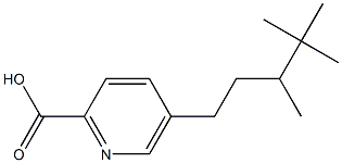 5-(3,4,4-Trimethylpentyl)pyridine-2-carboxylic acid 结构式