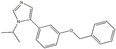 1-Isopropyl-5-(3-benzyloxyphenyl)-1H-imidazole Structure