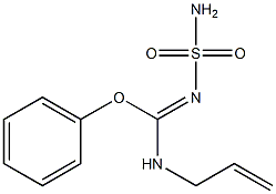 N-Sulfamoyl[phenoxy(allylamino)methan]imine Structure