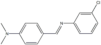 N-[4-(Dimethylamino)benzylidene]-3-chloroaniline Structure