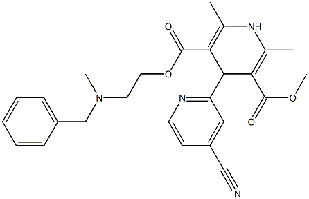 4-(4-Cyanopyridin-2-yl)-1,4-dihydro-2,6-dimethylpyridine-3,5-dicarboxylic acid 3-methyl 5-[2-(N-methyl-N-benzylamino)ethyl] ester