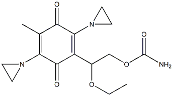 2,5-Bis(1-aziridinyl)-3-methyl-6-[1-ethoxy-2-(carbamoyloxy)ethyl]-1,4-benzoquinone