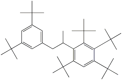 2-(2,3,4,6-Tetra-tert-butylphenyl)-1-(3,5-di-tert-butylphenyl)propane Structure