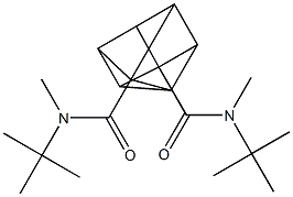 N,N'-Di-tert-butyl-N,N'-dimethylpentacyclo[4.2.0.02,5.03,8.04,7]octane-1,4-dicarboxamide Structure