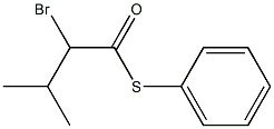 2-Bromo-3-methylbutanethioic acid S-phenyl ester Struktur