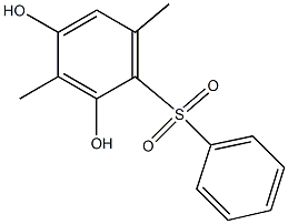 2,4-Dihydroxy-3,6-dimethyl[sulfonylbisbenzene] Struktur
