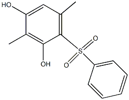 2,4-Dihydroxy-3,6-dimethyl[sulfonylbisbenzene] 结构式