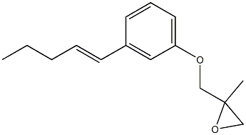 3-(1-Pentenyl)phenyl 2-methylglycidyl ether Struktur