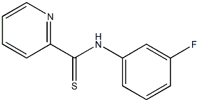 N-[3-Fluorophenyl]pyridine-2-carbothioamide Struktur