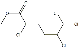 2,5,6,6-Tetrachlorohexanoic acid methyl ester 结构式