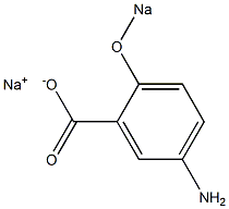 5-Amino-2-(sodiooxy)benzoic acid sodium salt