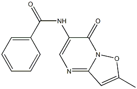 6-Benzoylamino-2-methyl-7H-isoxazolo[2,3-a]pyrimidin-7-one Structure