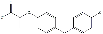 2-[4-(4-Chlorobenzyl)phenoxy]propionic acid methyl ester,,结构式