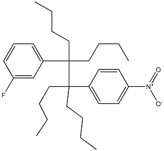 5,6-Dibutyl-5-(4-nitrophenyl)-6-(3-fluorophenyl)decane Struktur