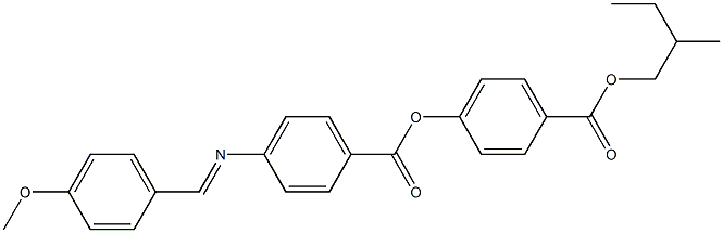 4-[4-(4-Methoxybenzylideneamino)benzoyloxy]benzoic acid (2-methylbutyl) ester,,结构式