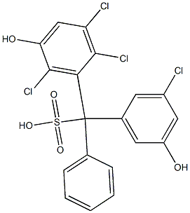 (3-Chloro-5-hydroxyphenyl)(2,3,6-trichloro-5-hydroxyphenyl)phenylmethanesulfonic acid