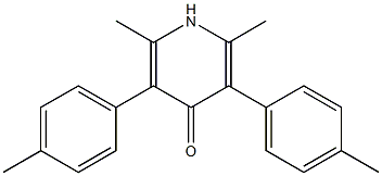 2,6-Dimethyl-3,5-di(4-methylphenyl)pyridin-4(1H)-one,,结构式