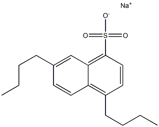 4,7-Dibutyl-1-naphthalenesulfonic acid sodium salt Structure